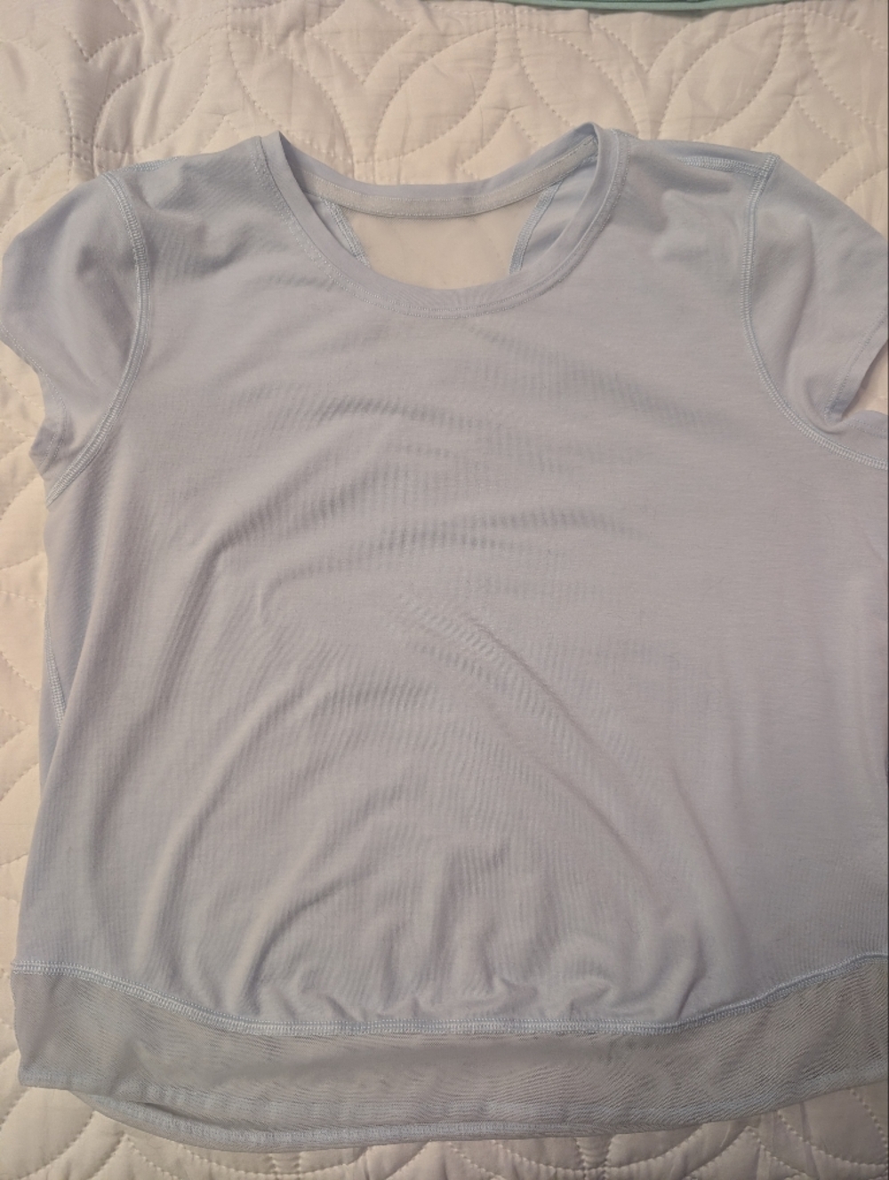 Athleta Light Blue Short Sleeve Tee